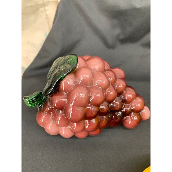 Blown Glass Fruit 6 pc set Includes Pineapple Orange Pear Purple Grapes Lemon St - Picture 3 of 14